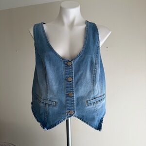 Light Blue Denim Vest